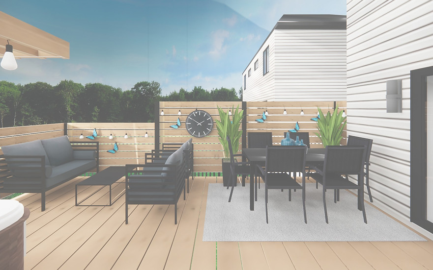 aménagement extérieur plan 3D