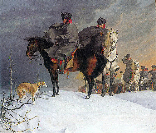 Kruger's "Prussian Cavalry" 1821 (note the bottom left corner)