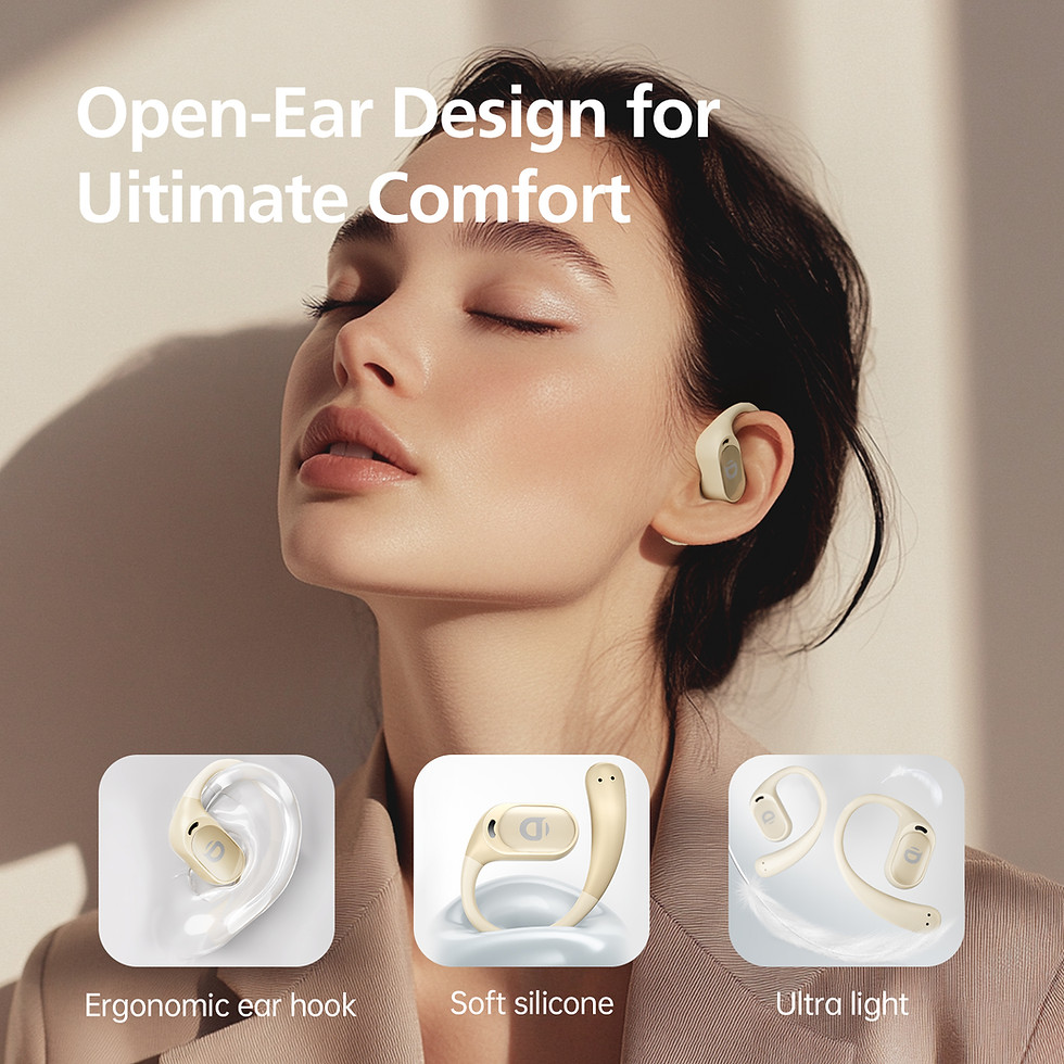 Thumbnail: B19 White True Wireless Open Ear Headphones