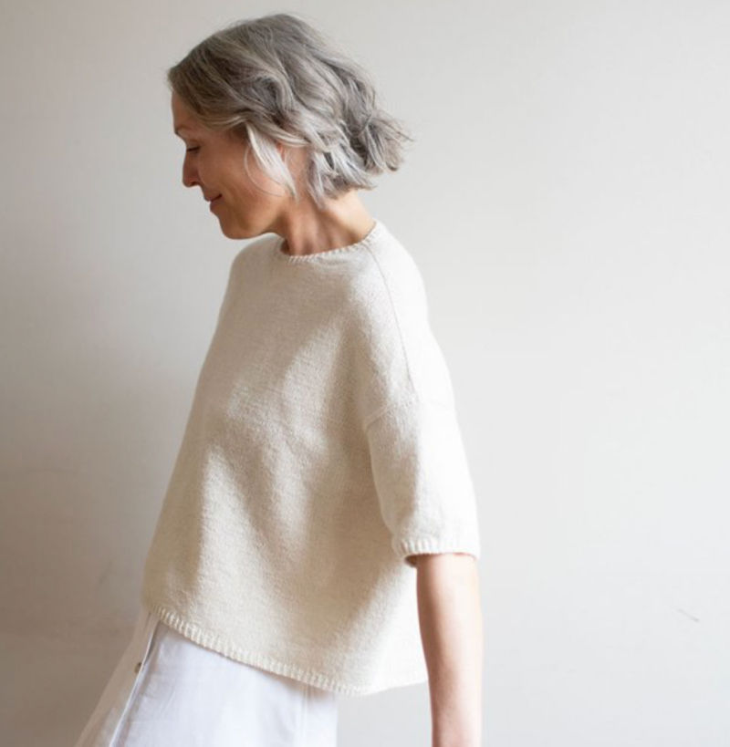 Ease Tee von Anne Ventzel als Wollpaket mit Soft Silk aus 100% Seide