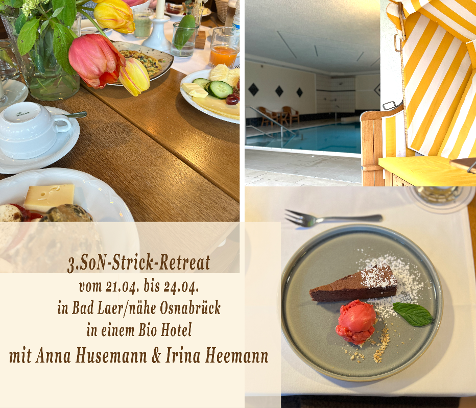 Strick-Retreat Strickreise Strickretreat Strickauszeit in Bad Laer nahe Osnabrück im April 2026 vom 21.-24.04.2026