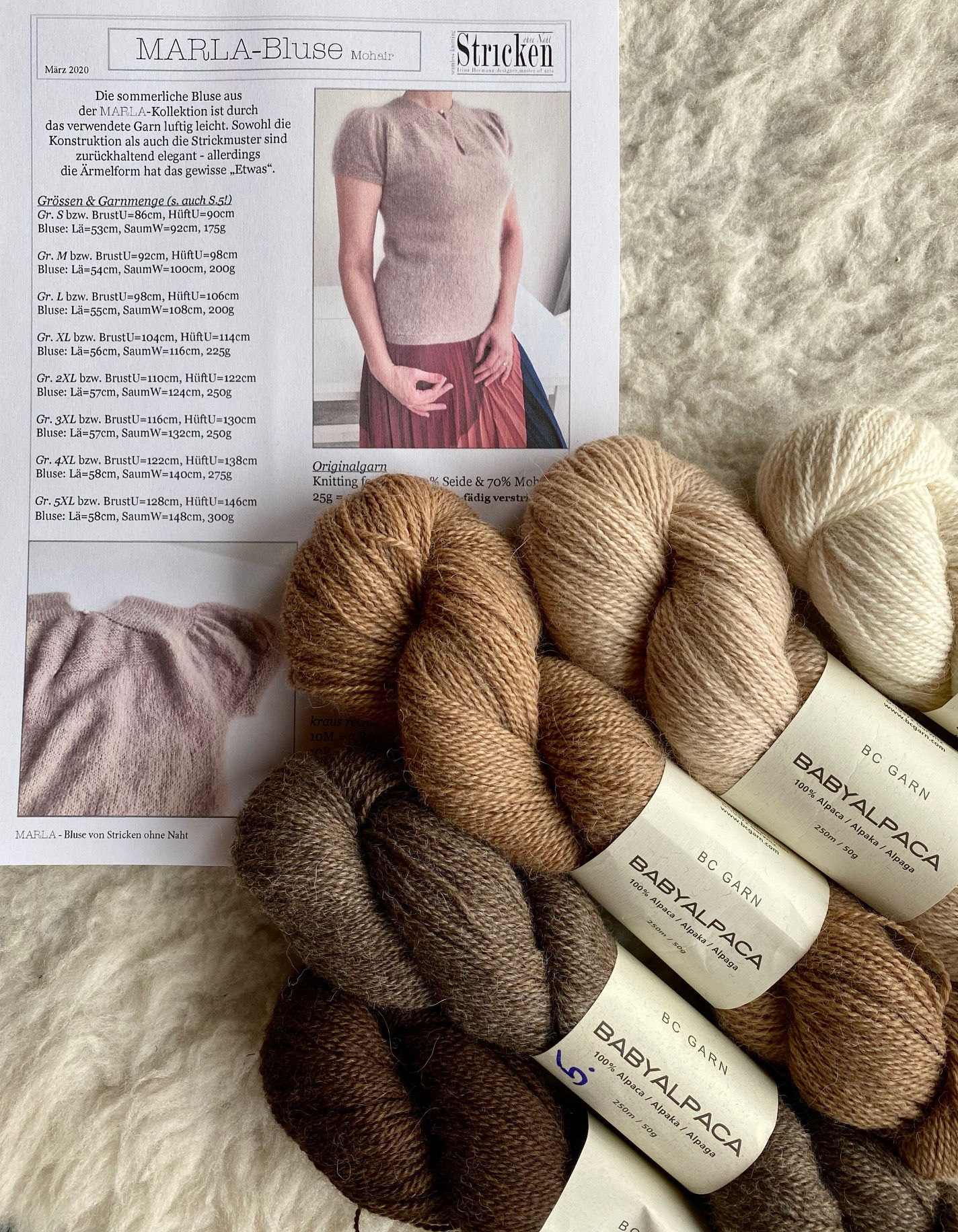 MARLA-Bluse, Wollpaket/Babyalpaka, ab