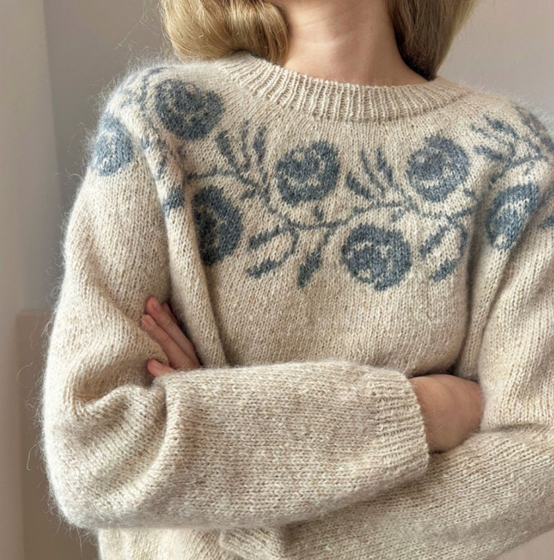 Rosie Yoke Blouse von Lene Holme Samsøe als Wollpaket mit Alpaka/Filges