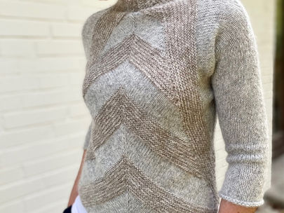 Gestreifte Modelle stricken: Warum schräge Streifen der Figur mehr schmeicheln - Teil 2