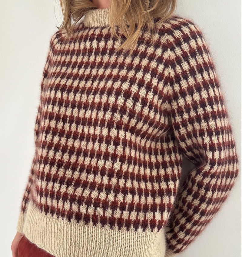 Facet Sweater von Lene Holme Samsøe als Wollpaket mit Semilla Melange