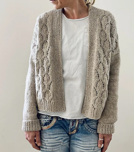 Elah Cardigan/Damen von Isabell Kraemer, Wollpaket/Alpacotton