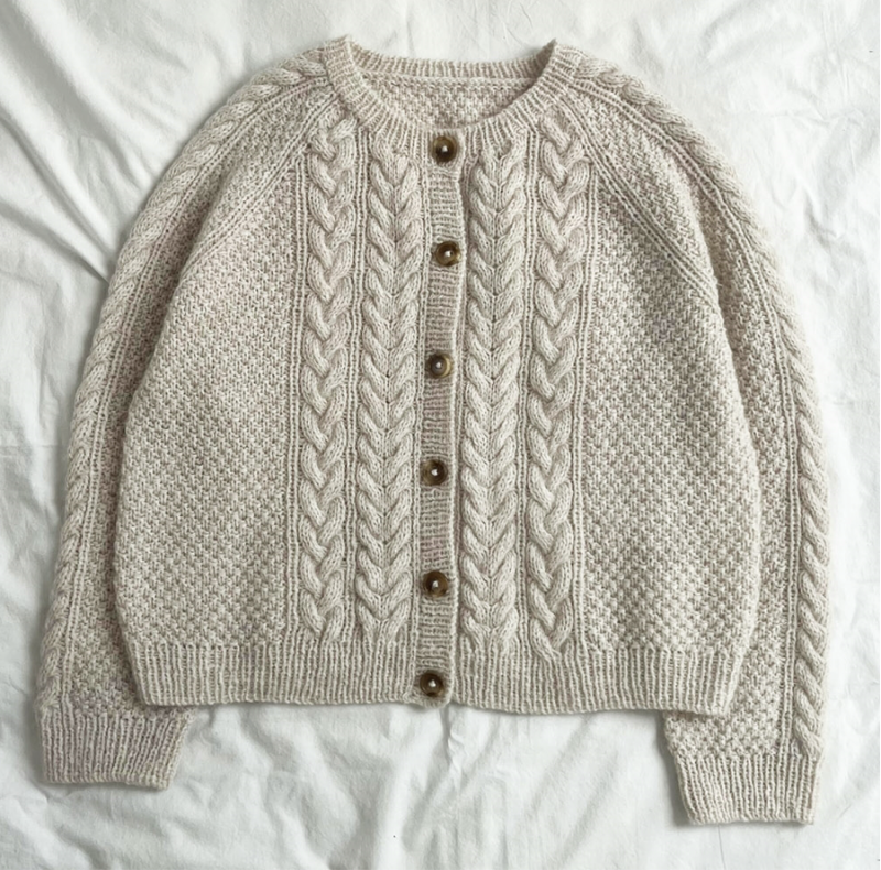 Miniaturbild: Siri Cardigan von Lene Holme Samsøe, Wollpaket/Alpacotton natural colors, ab