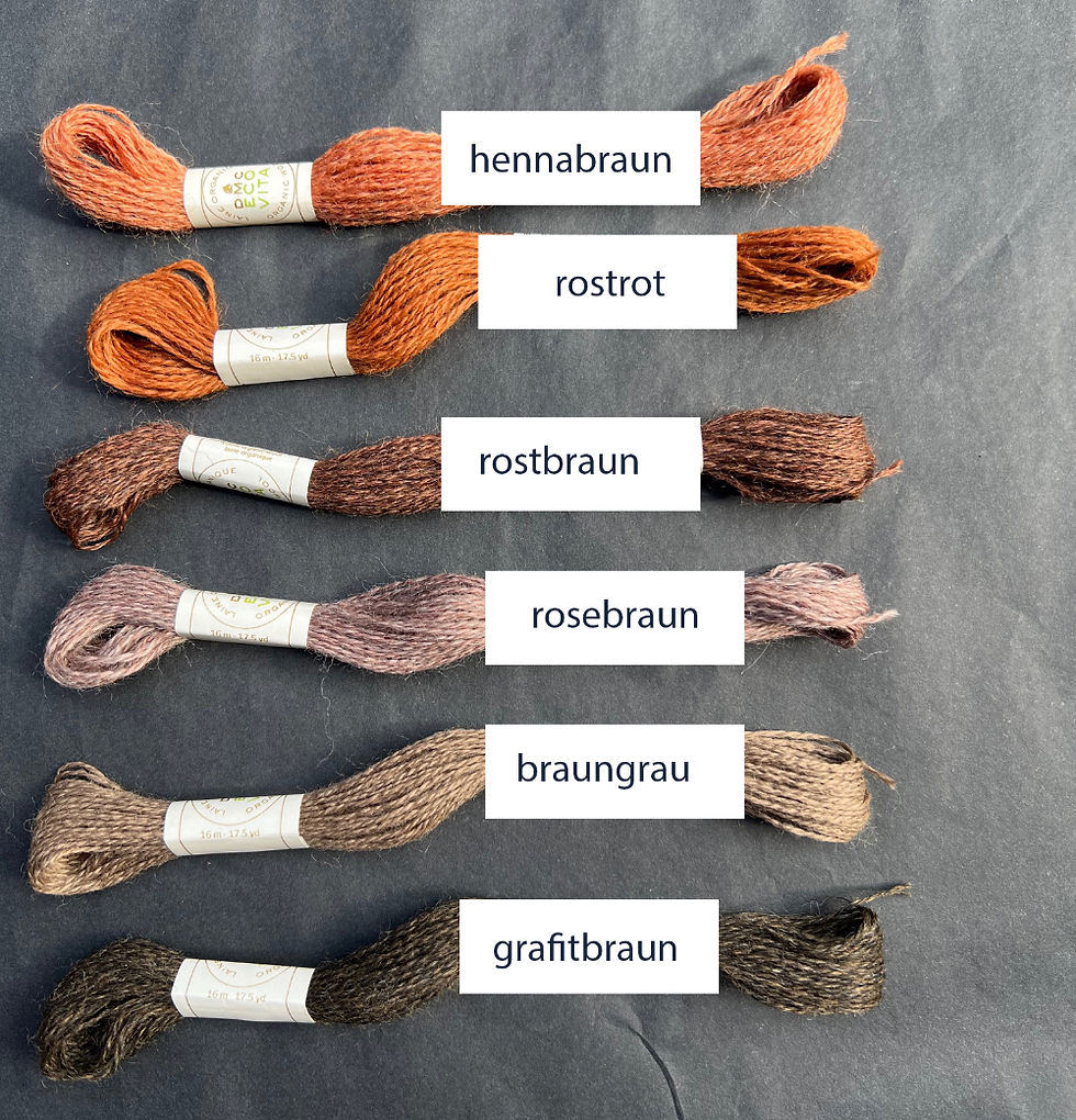 Miniaturbild: Eco Vita Stickgarn aus Bio-Schurwolle, pflanzengefärbt, DMC