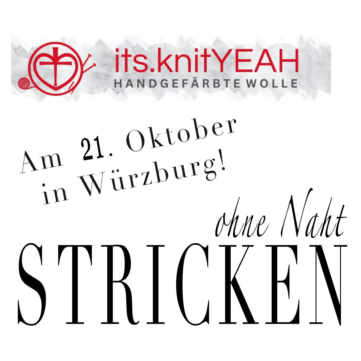 Workshop in Würzburg bei its.knitYEAH am 20.10.