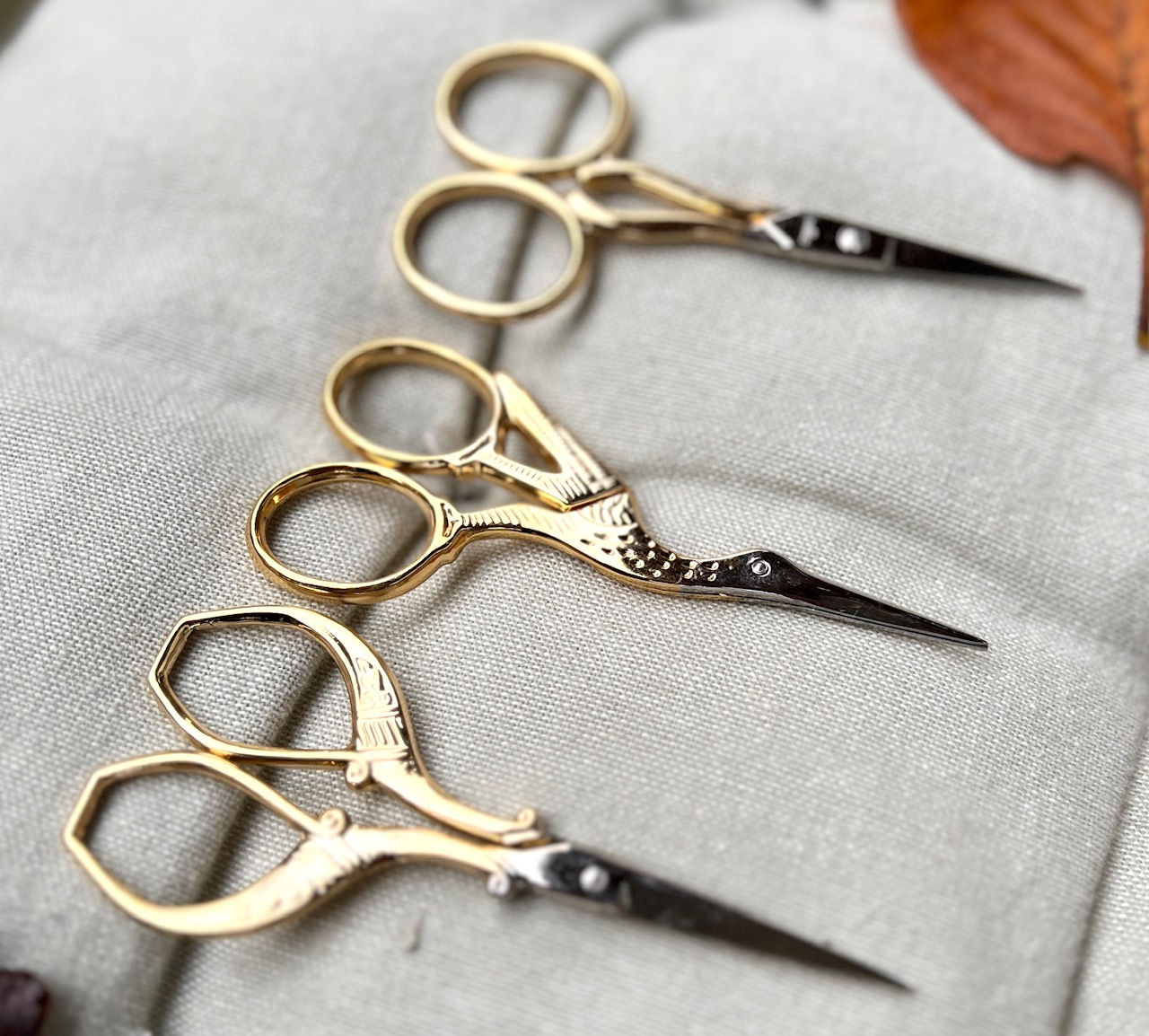 kleine Scheren, vergoldet, von DMC