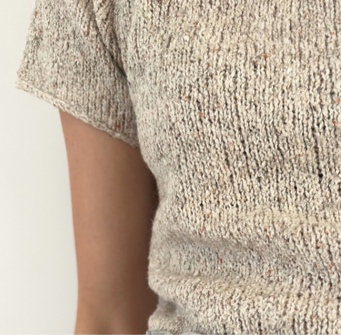 Plain Yoke Tee 19 von Lene Holme Samsøe als Wollpaket mit Falé von fonty
