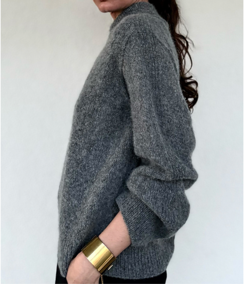 Miniaturbild: Mock Neck Pullover von ohwhata knit als Wollpaket mit SoNaka aus 100% Alpaka