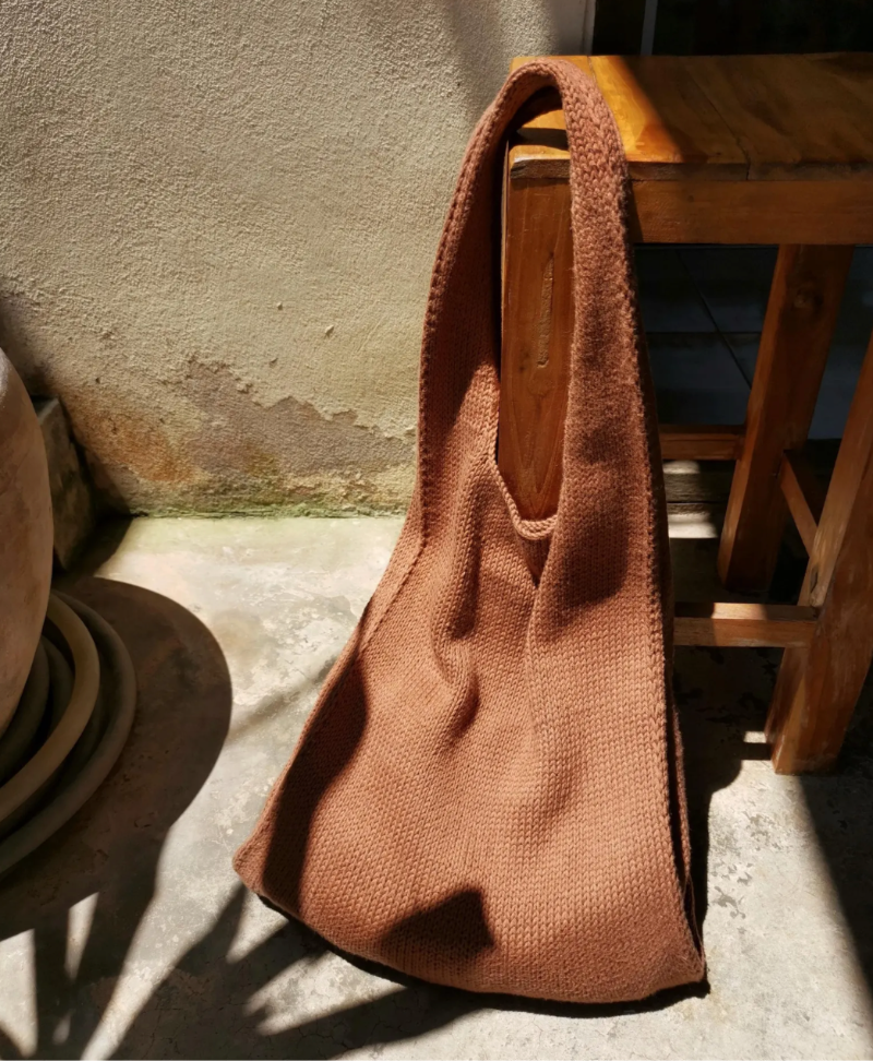 Everyday Bag von paulastrickt als Wollpaket mi Bio Lino