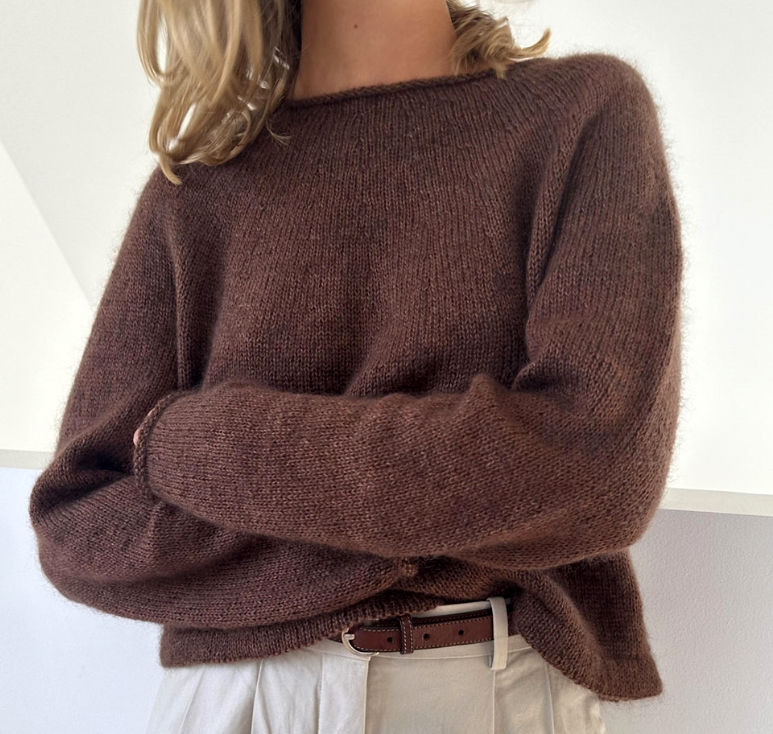 Plain Yoke Blouse von Lene Holme Samsøe als mohairfreies Wollpaket mit SoNaka aus Alpaka