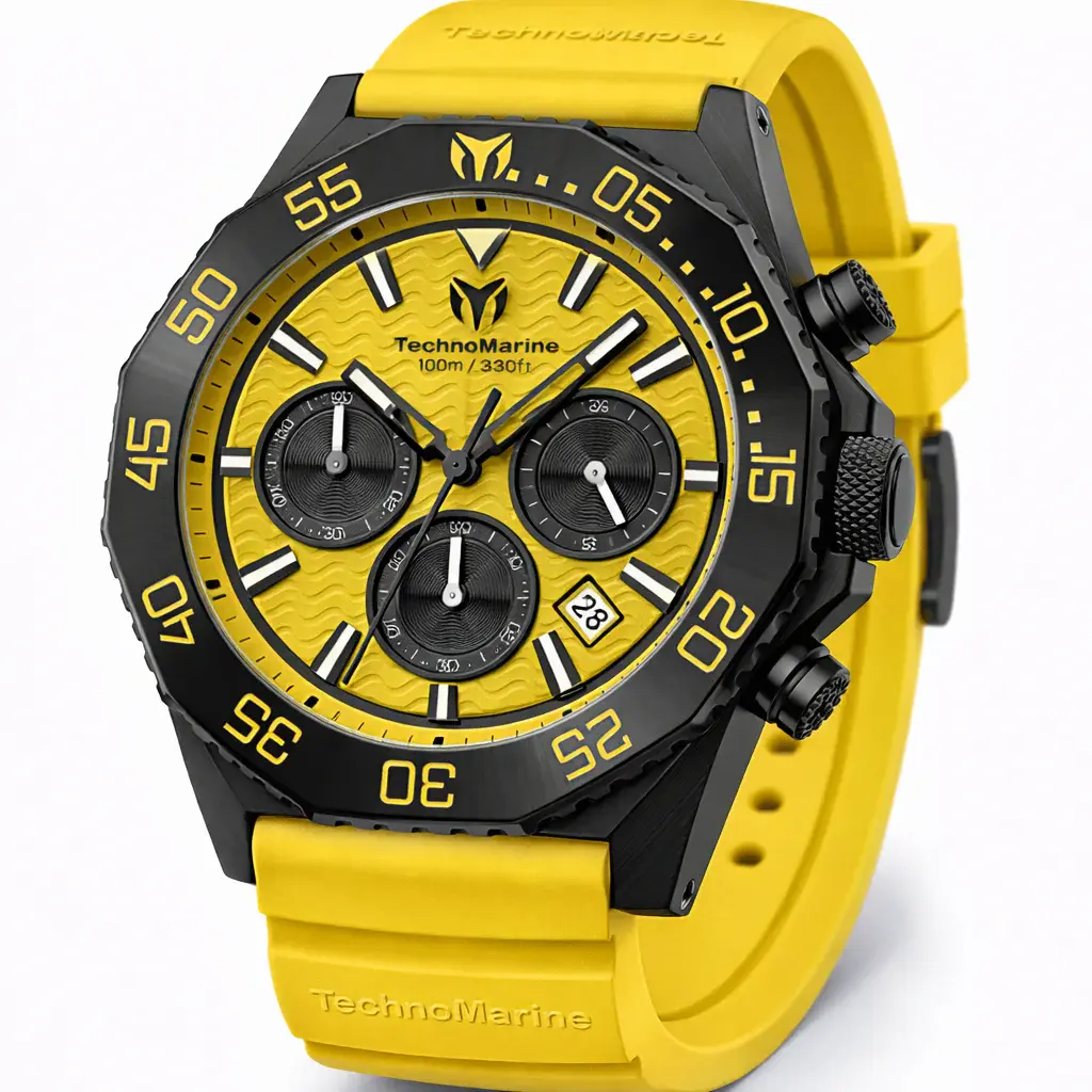 Reloj de hombre TechnoMarine Mare Vivo - 44 mm.Amarillo