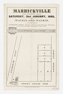 1885 Marrickville, for aution sale - Syd