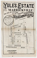 1884 (c) Yule's Estate, Marrickville - M