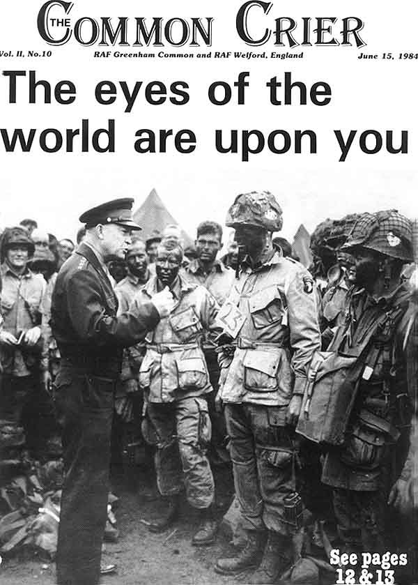 Eisenhower at Greenham Comon 1944