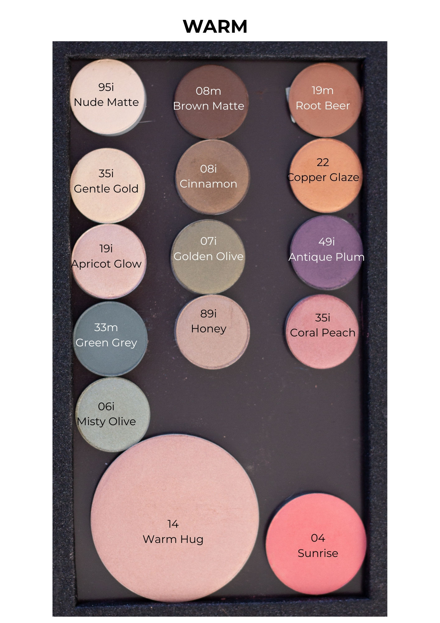 Single Warm Shadow Colour Pot (Warm)