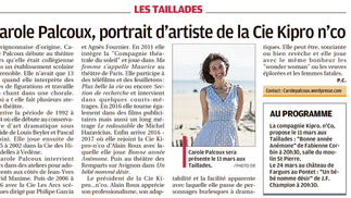 Carole Palcoux, portrait d'artiste de la Cie Kipro... n'Co