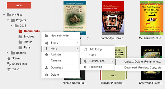 QuikBox Web File Share - Search for files