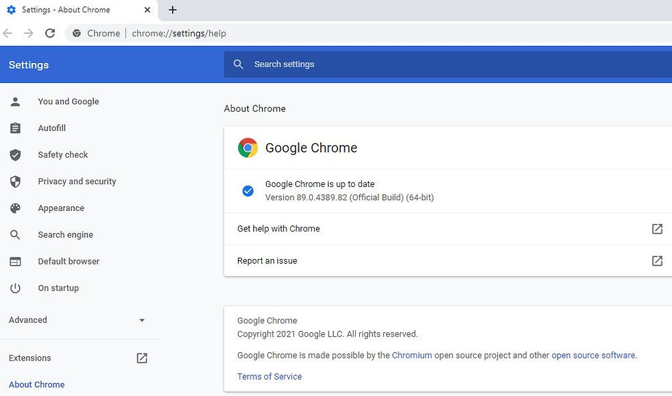 Chrome 89