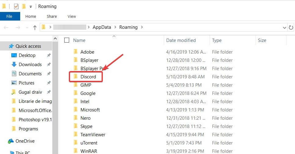 Clear discord AppData