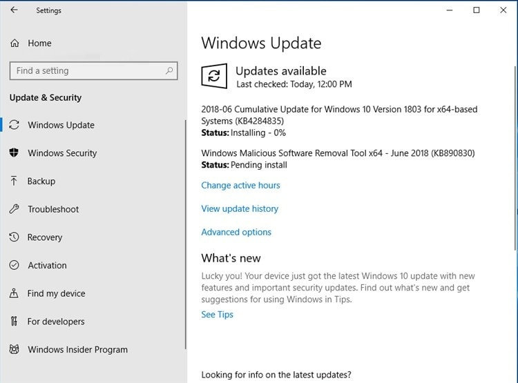 KB4284835 update Fixes Black Screen Bug in Windows 10 April 2018 Update