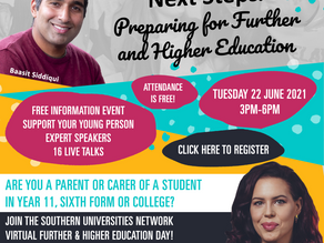 Parent/Carer Event | Next Steps: preparing for further & higher education