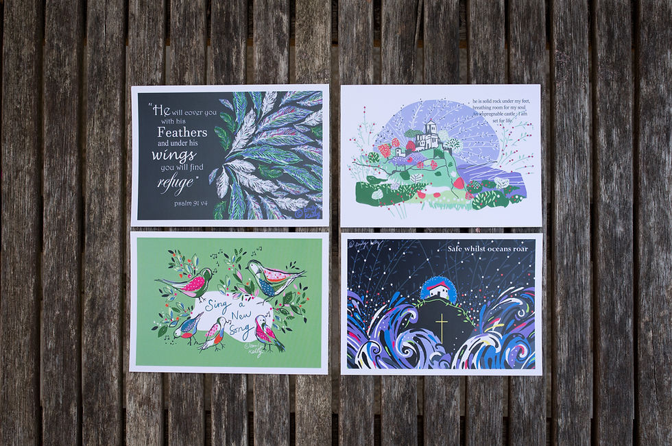 Thumbnail: Pack of 4 postcards