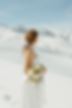 Romantic elopement photo with Matterhorn backdrop in Zermatt Switzerland