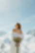 Romantic elopement photo with Matterhorn backdrop in Zermatt Switzerland