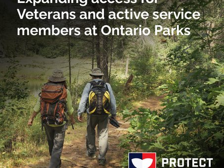 Ontario Expands Free Day Use at Provincial Parks for Veterans and Active Canadian Armed Forces Members