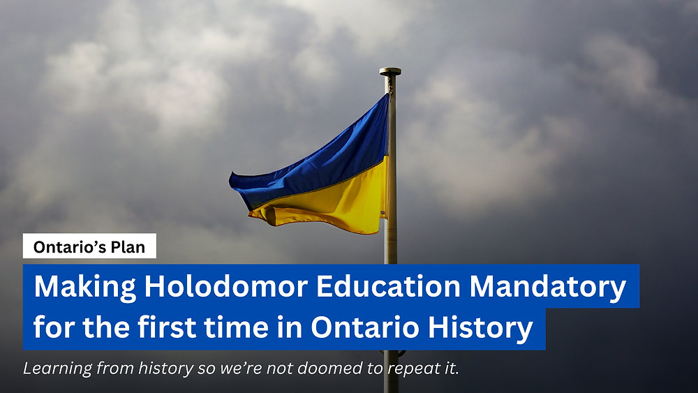 Ontario To Make Holodomor Education Mandatory for High School Students