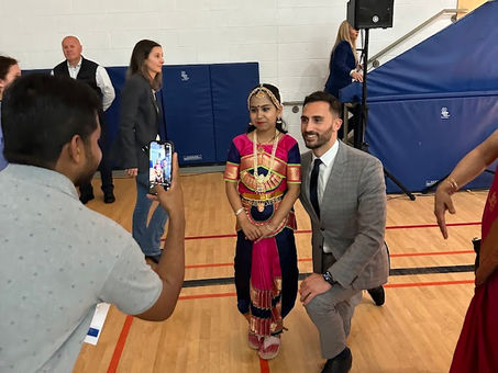 PHOTO RELEASE: MPP Lecce Speaks at Anne Frank Public School 10-Year Anniversary