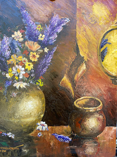 A Brass Pot & Bowl