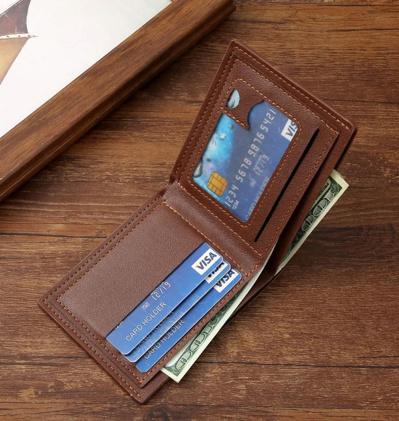 Miniatura: Carteira de Couro Fina