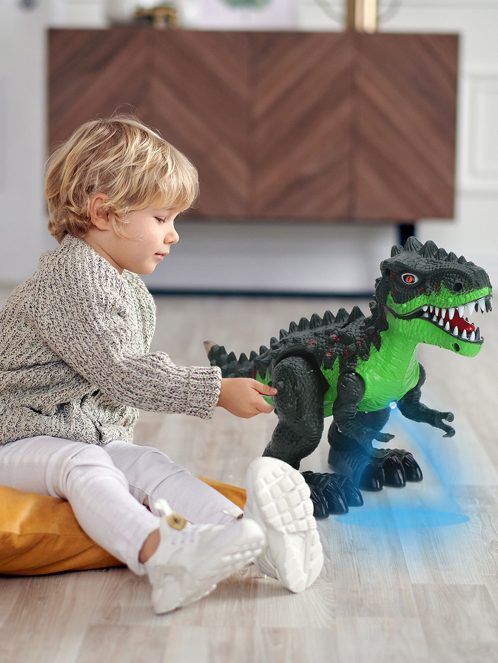 Thumbnail: Dinossauro T-Rex Elétrico Realista
