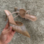 Miniatura: Sandália Feminina Nude com Brilho