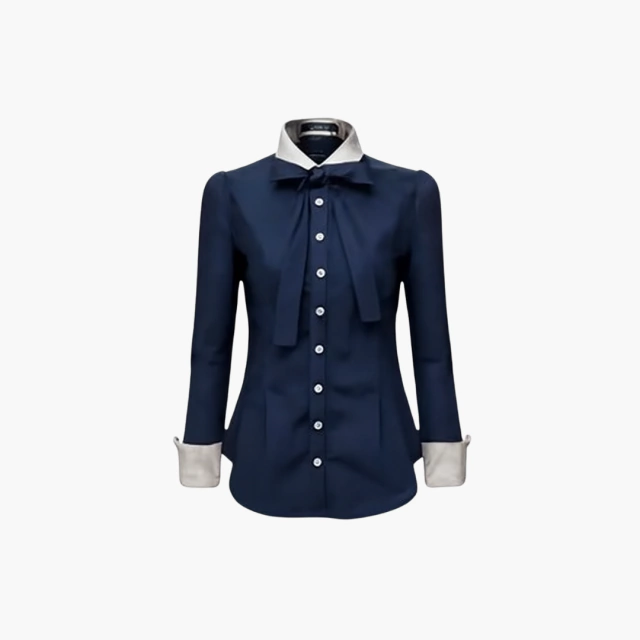 Blusa Social Azul Marinho
