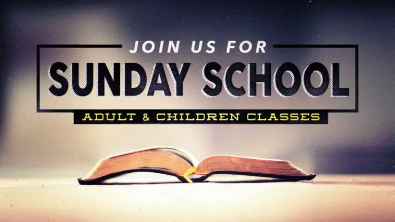 Church:  Sunday School Fall Quarter Begins