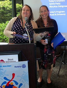 Marcia Buckley welcomes new member Laura Kimberly.