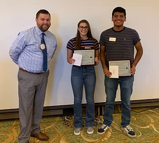 Grace Hargett and Enrique Garcia Ramos are Rotary Club of Newport Students of the Month