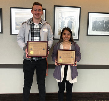 Rotary of Newport Students of the Month William Hartsell and Jillian Gonzales.