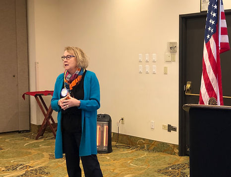 Oregon Coast Community College President Dr. Birgitte Ryslinge announced to the Rotary Club of Newport, Oregon that OCCC is now an independently accredited institution.