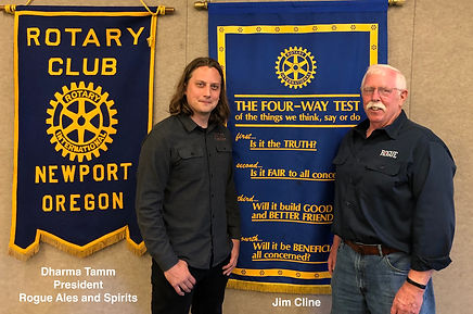 Dharma Tamm and Jim Cline of Rogue Ale talk about the local brewery.