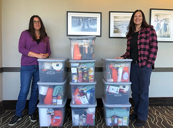 Angela Cazares and Julie Davis of Department of Human Sevices.