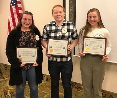 Rotary of Newport, Oregon's February Students of the Month Sage Clemons & Liam Versteeg and January Student of the Month Dakota Rundell