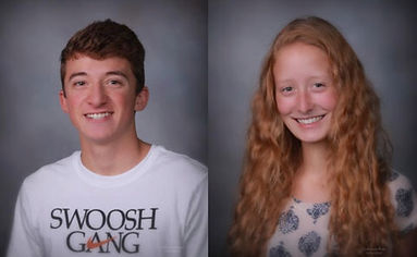 Rotary Club of Newport March Students of the Month- Luke Bachart and Audrey Vanderhoff