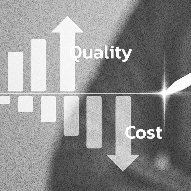 Increased quality, decreased cost: graph shows improvement